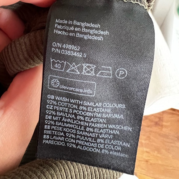 Olive green ribbed Zara tank dress - Picture 6 of 6